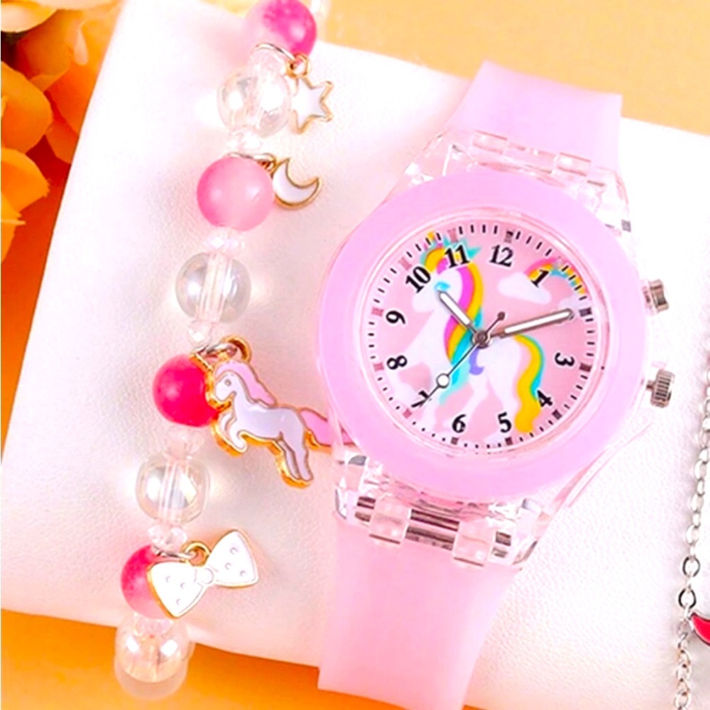 Girls unicorn Light-Up Watch
